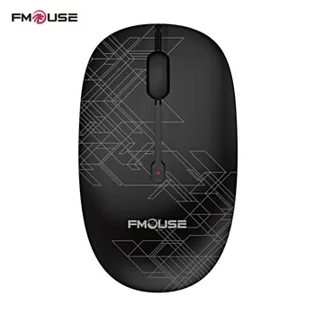 

Fmouse 2.4G Wireless Mouse Super Quiet Exquisite Appearance 1600DPI Laptop Notebook Computer Wireless Optical Mouse Battery 1600