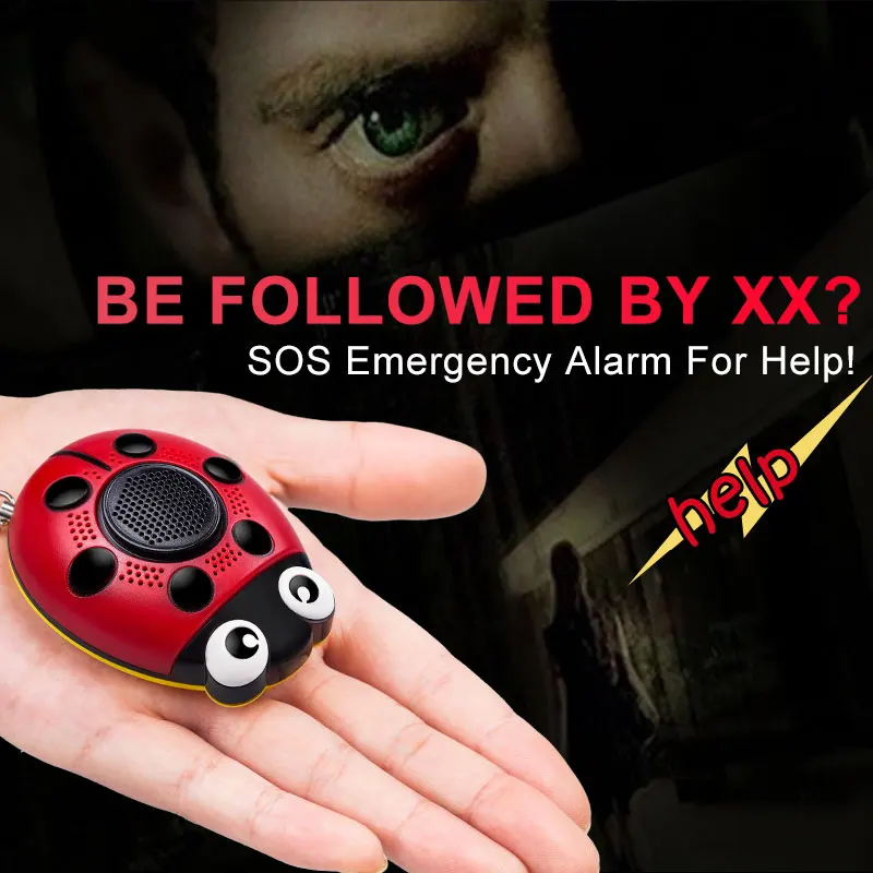 

New Arrivals Self Defense Personal Safety Alarm Keychain Emergency Panic Alarm Security Alarm Keychain for Women Children Kids