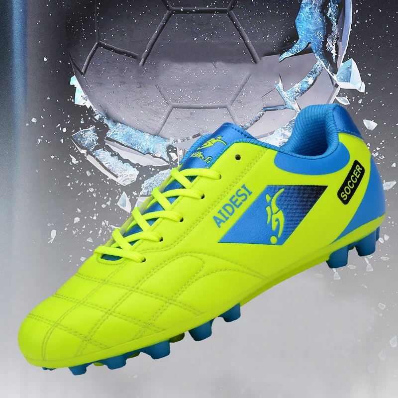 Мужские брендовые высококачественные детские тренировочные футбольные бутсы, уличные футбольные бутсы, трендовые кроссовки Chuteira Futebo, оригинальная футбольная обувь - Цвет: G1608-long