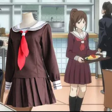 Aina Kuronuma trajes de cosplay Japonés uniformes escolares niñas anime Japonés Sakamoto desu ga ropa (Top + falda)