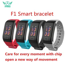 

AMYNIKEER Smart Bracelet F1 PLUS Heart Rate Sleep Monitoring Bluetooth 4.0 Waterproof Fitness Tracker Color Screen Bracelet