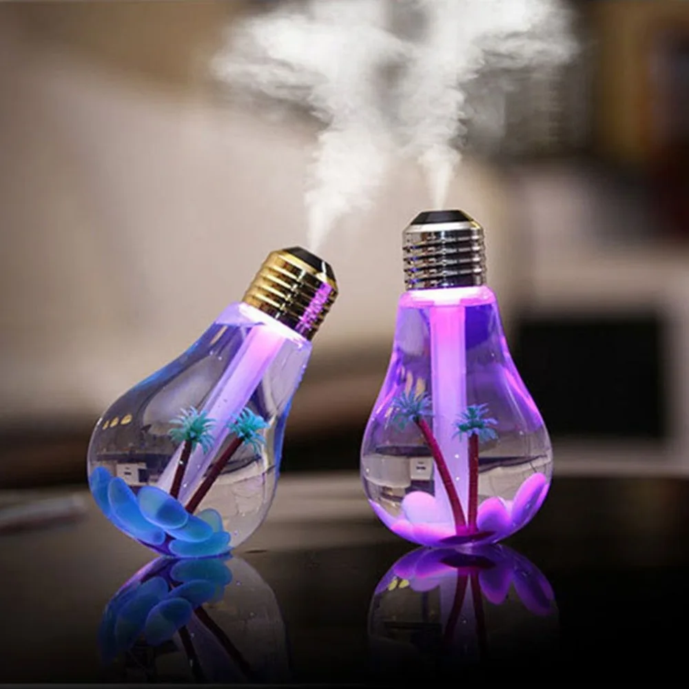 

LED Lamp Air Ultrasonic Humidifier for Home Essential Oil Diffuser Atomizer Air Freshener Mist Maker with LED Night Light