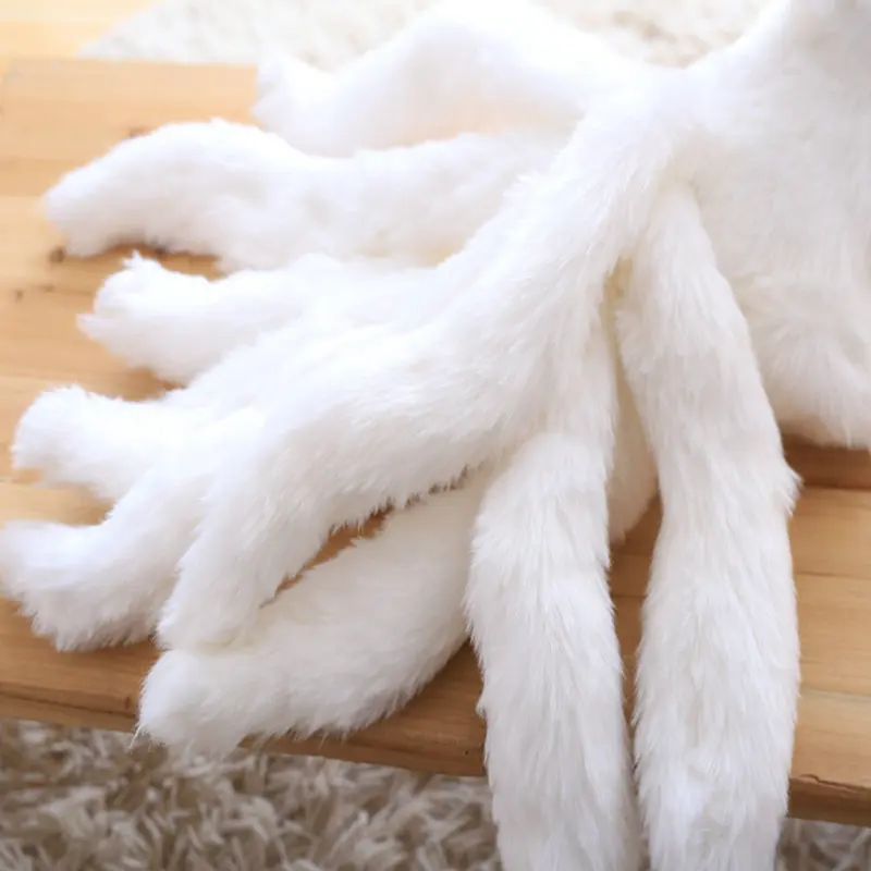 Плюшевые white fox сказка рисунок девять хвосты фантастические пышные длинные хвост чучела simulatian aniamls игрушки для детей