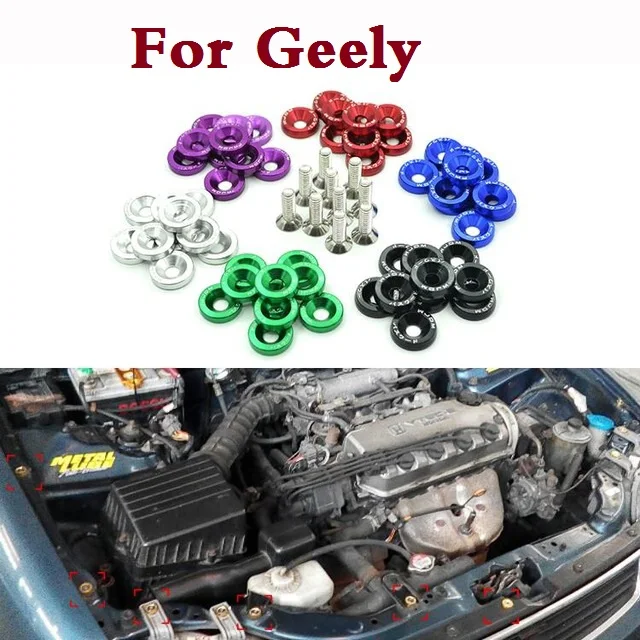 Автомобильные шайбы с паролем JDM болты для номерного знака Стайлинг Geely Beauty Leopard CK