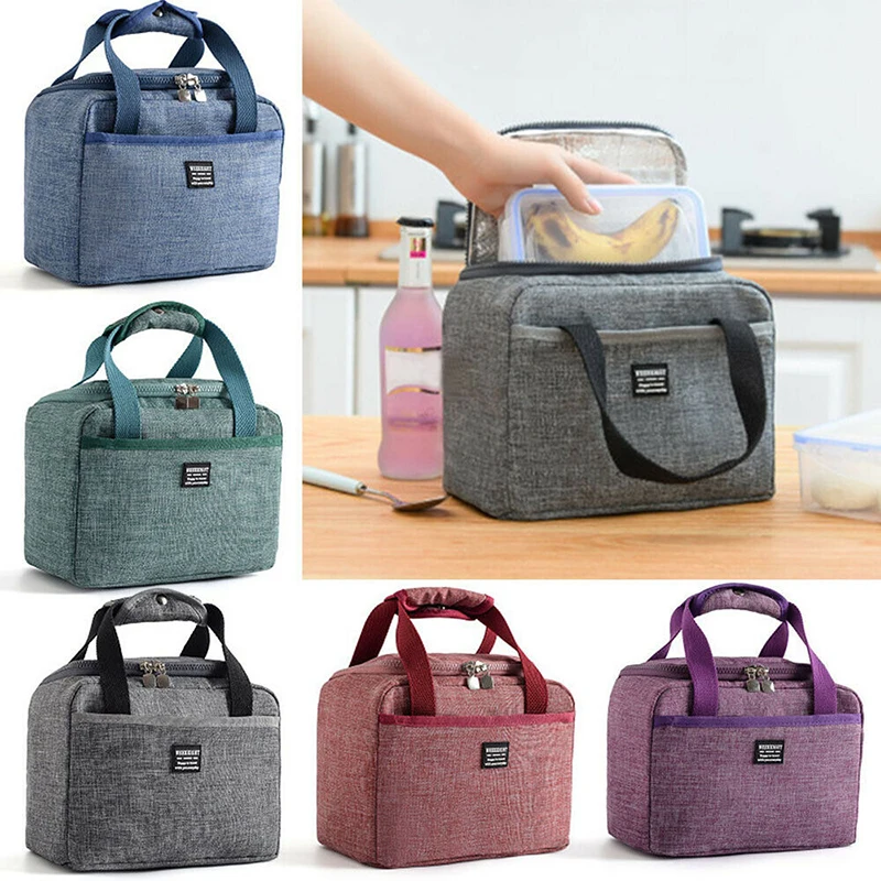 

2019 New Waterproof Insulated Lunch Bags Necessary Picnic Pouch Unisex Thermal Dinner Food Accessories Large Capacity Oxford Bag