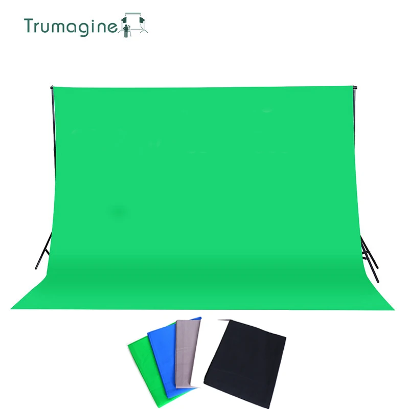 

3x3M Green Photo Background Backdrop Photography studio Green Screen Chroma key Background Solid color Cotton Muslin Background