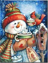 Diamante DIY 5D Completa Diamante Pintura Tun Boneco de neve Bordado Ponto Cruz 2019 Pintura Decoração(China)