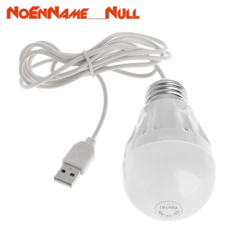 

USB Gadgets USB LED Bulb 5V 5W Portable Rechargeable Lamp White Light Lantern PC Laptop Tablet Bedroom Bedside Outdoor Camping