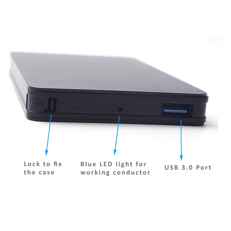 Алюминиевый корпус для жесткого диска ult best 2 5 дюйма USB 3 0 на SATA III поддержка UASP HD Box