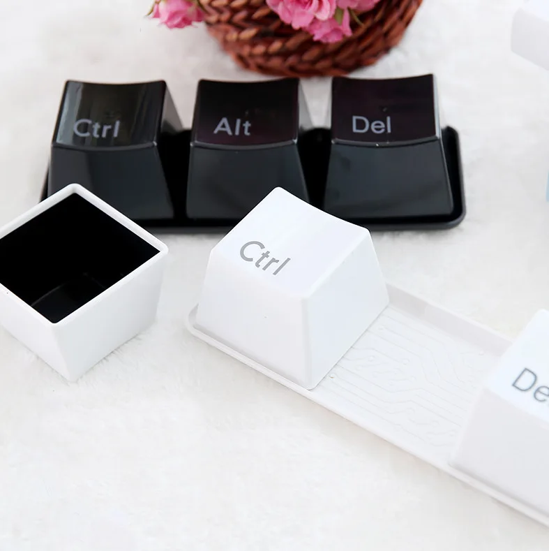 Novelty Creative Simple Keyboard Ctrl ALT DEL Type Tea Coffee Mug Cup Container 3pcs/Set | Дом и сад