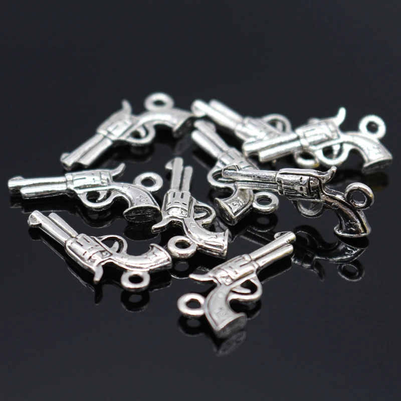 

11X22MM Tibetan Silver Plated Gun Metal Charms Pendant Necklace&Bracelet Diy Pendants Beads 50Pcs/Lot
