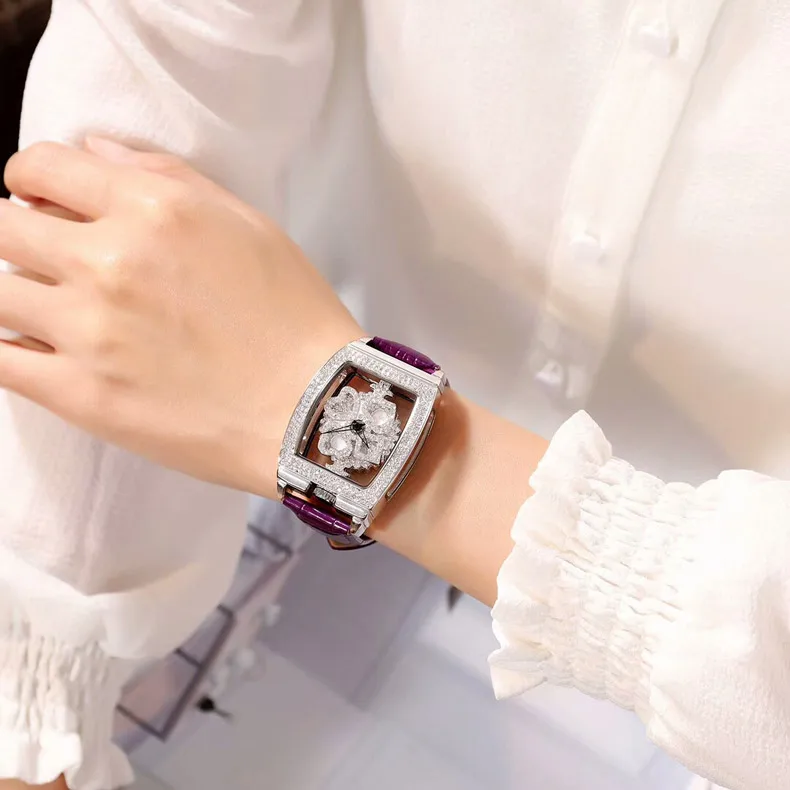 Горячая Высокое качество модные женские кварцевые часы лучший бренд Роскошные Квадратные Серебряные женские часы со стразами алмазные часы женские