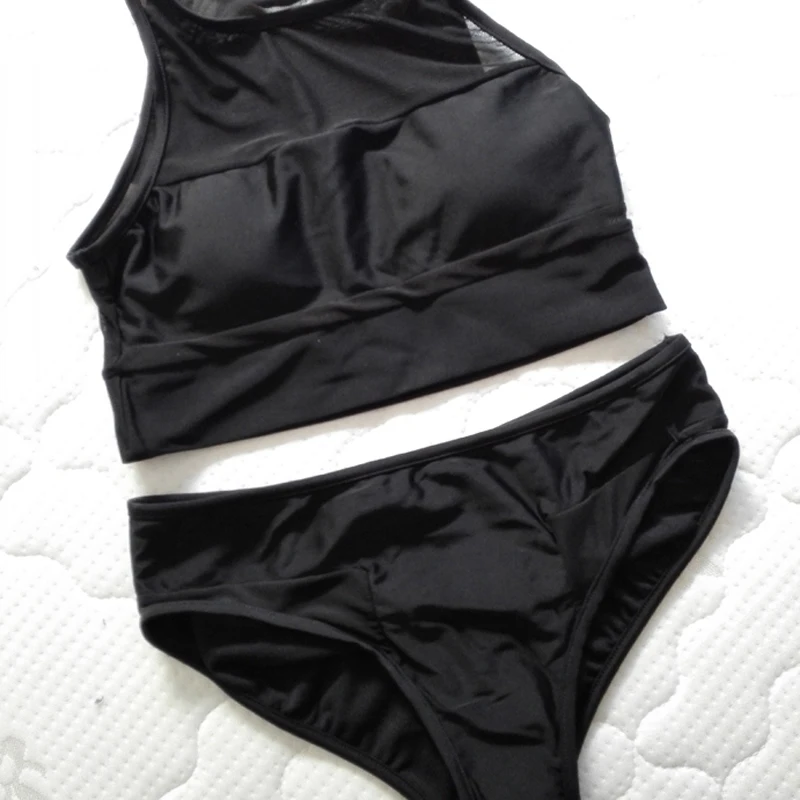 OUSIMEN 2 delig badpak voor dames push-up bikini hoge taille sexy