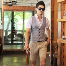 Бренд модная Корейская Для мужчин летние пляжные короткие штаны Для мужчин S прямо Повседневное хлопок Boardshorts Плюс Размеры Мужская одежда