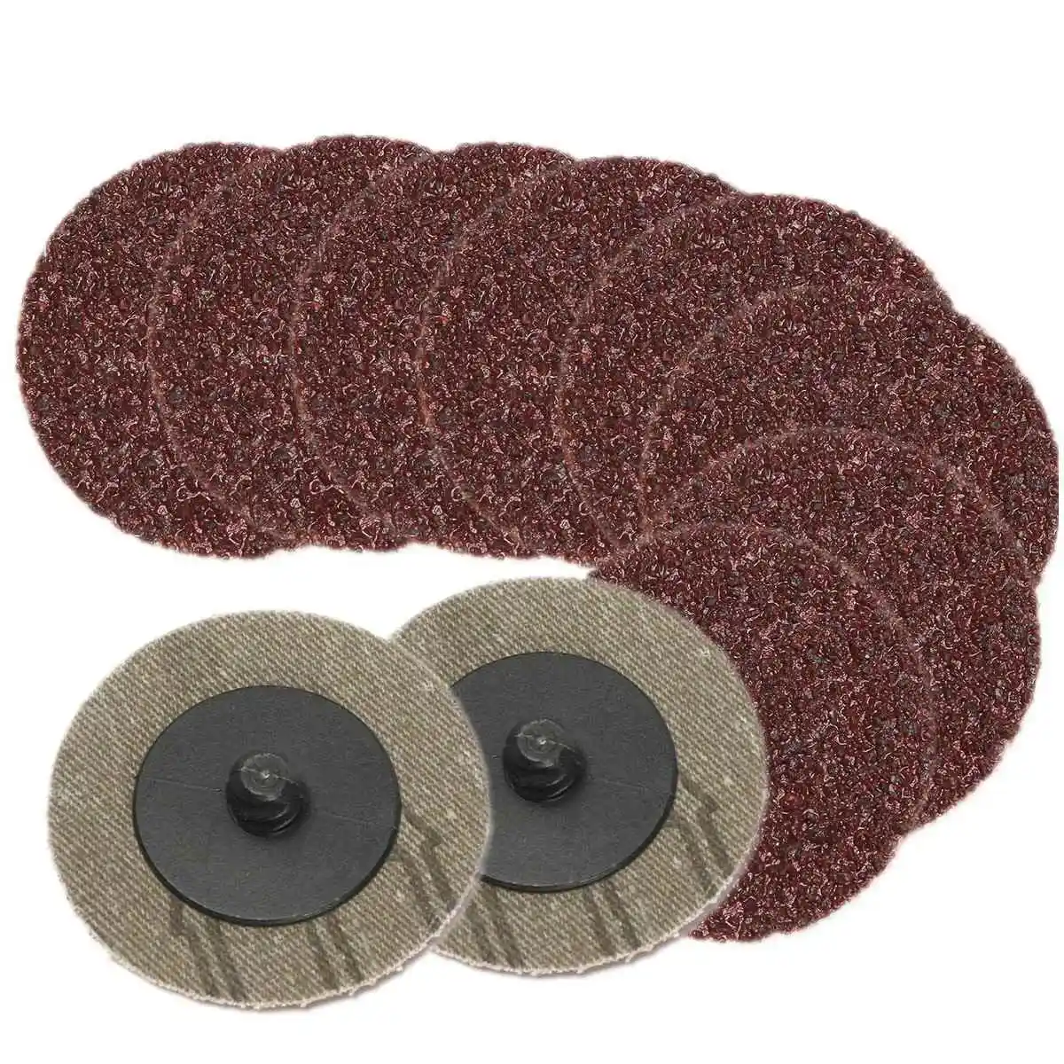10pcs/set Grit 36 Sandpaper Dark Red Sanding Discs Sand Tray Sandpaper