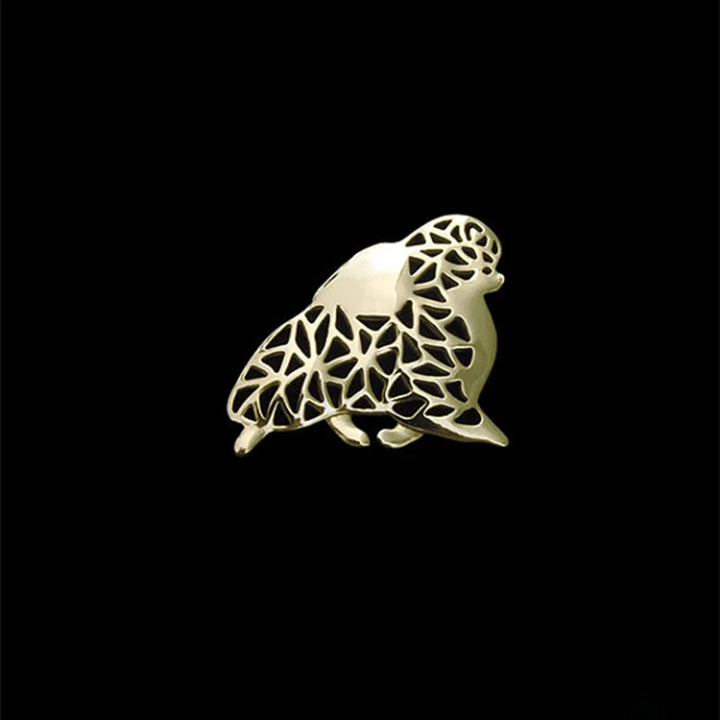 Ручная работа персонализированные милые Pomeranian dog brooche модные ювелирные изделия