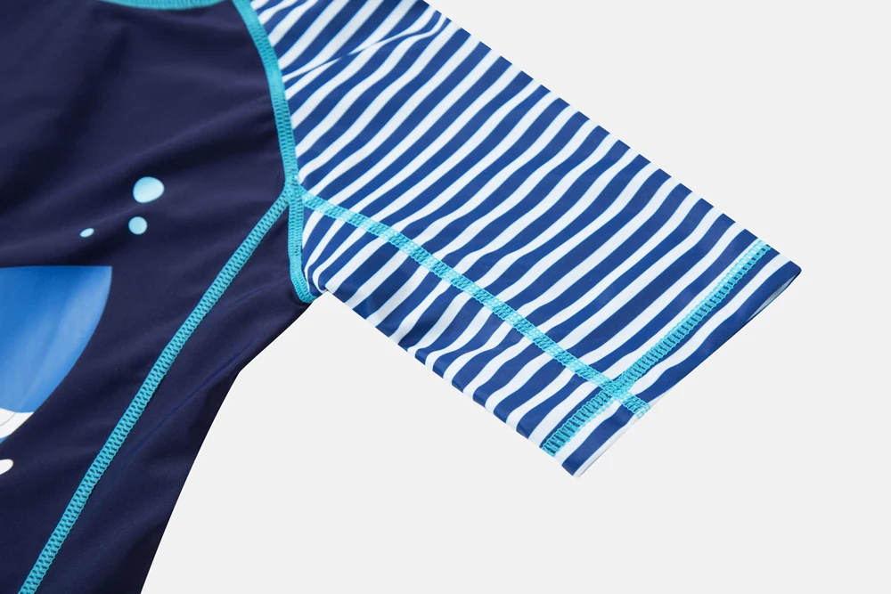 Charmleaks One Piece Baby Boy's Swimwear Fish Printed Rashguard
