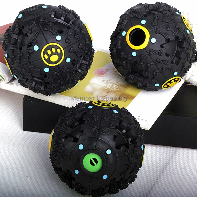 Free Shipping Pet Dog Voice Sound Ball Toy Feeding Food Ball