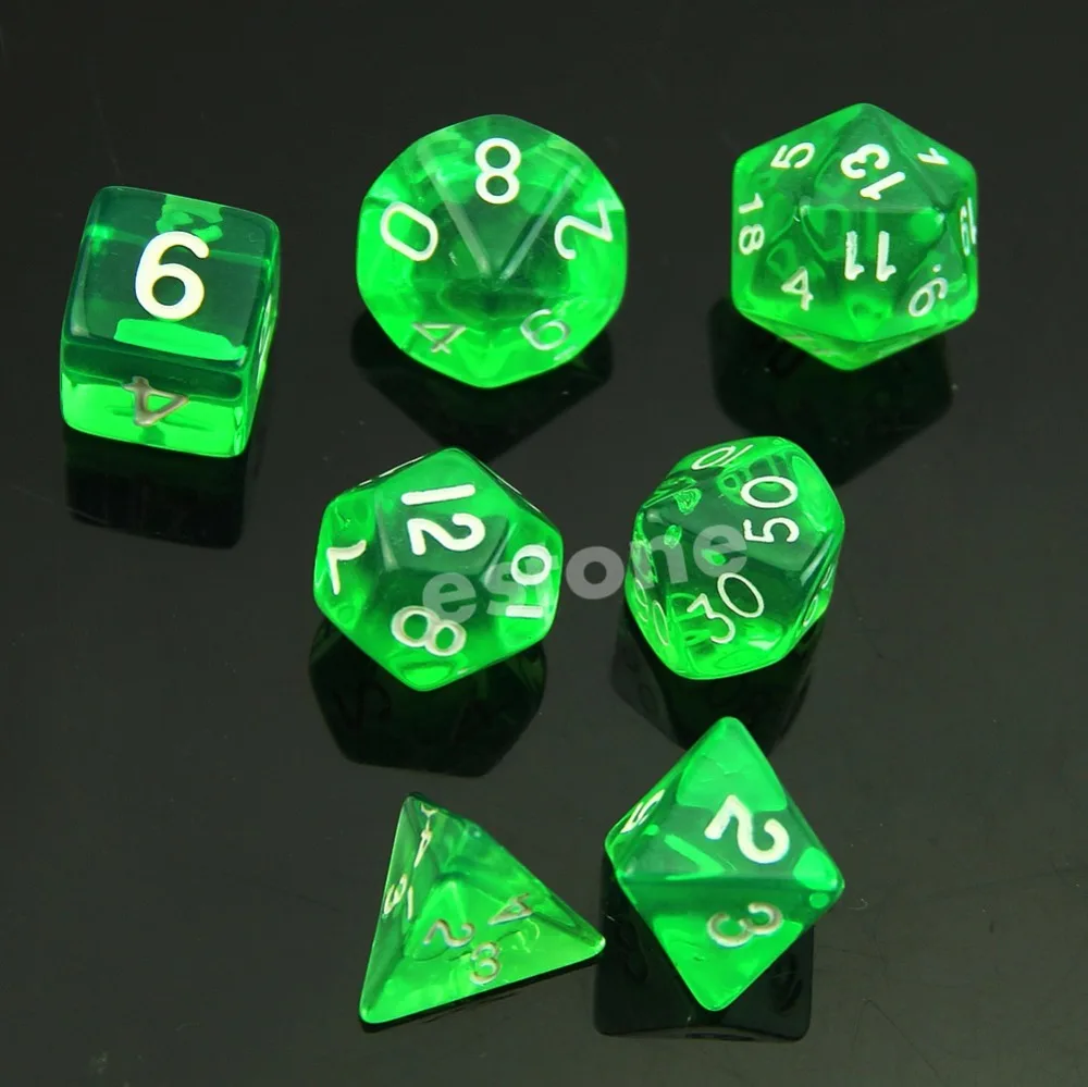 Multi-Sided Die D4 D6 D8 D10 D12 D20 MTG RPG D&D DND Board Game Chess Children Educational Math Toy