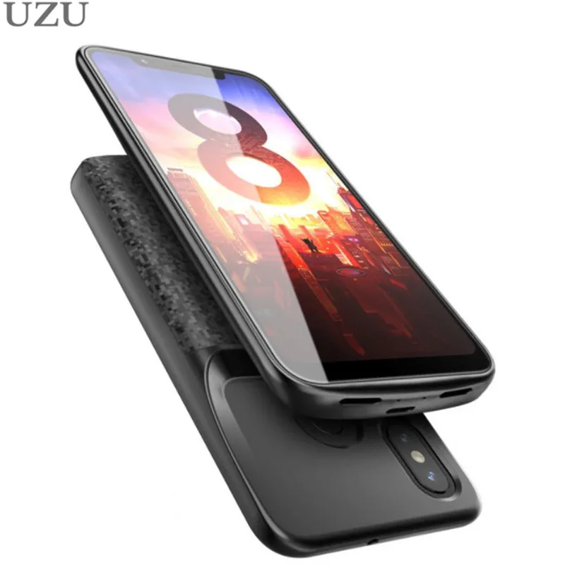 

4700mah external portable wireless battery charger case for xiaomi mi 8 ultra thin charging cover for xiaomi mi 8 2 in 1 luxury
