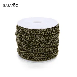 10 - Yard Roll of Multicolor Rolo Chain - 3x4mm (Antique bronze)