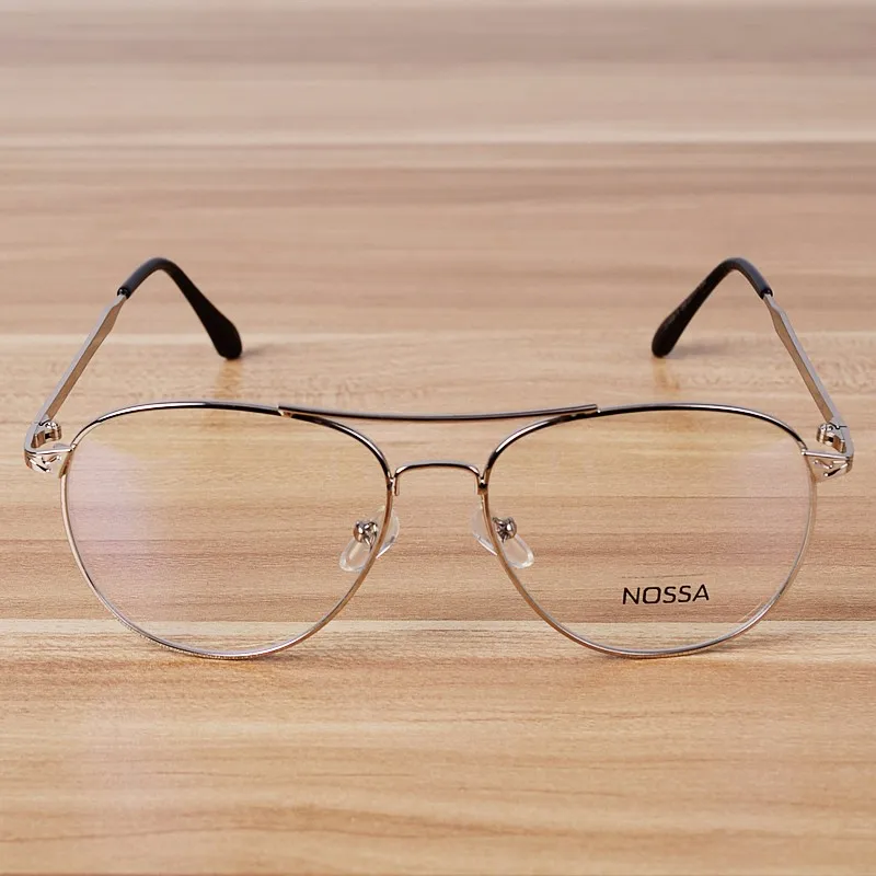 Nossa качественные металлические очки в оправе для близоруких очки с оправой из сплава оправа Мужские Женские оправа для очков большие круглые очки