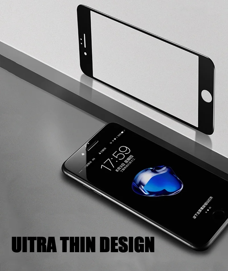 TOMKAS 5D Glass For iPhone 7 7 Plus Glass Tempered Screen Protector Front Film For iPhone 6 6S 8 Plus X 10 Screen Protector