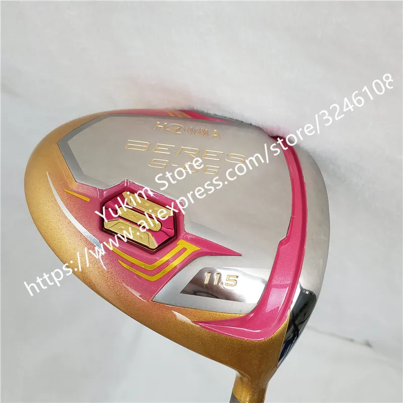 New Women Golf clubs HONMA S-06 4 Star Gold color Golf driver 11.5 loft Graphite L flex driver Clubs Free shipping