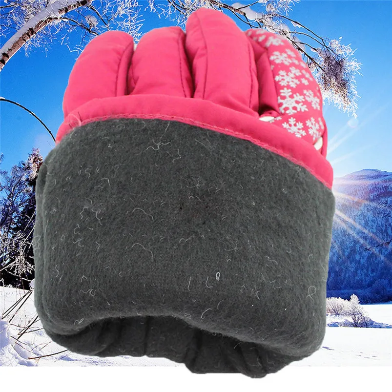 New Winter Women's Warm Gloves Adjustable Waterproof Windproof Snowboard Skiing outdoor Sports Gloves Accessories #4S26 (7)