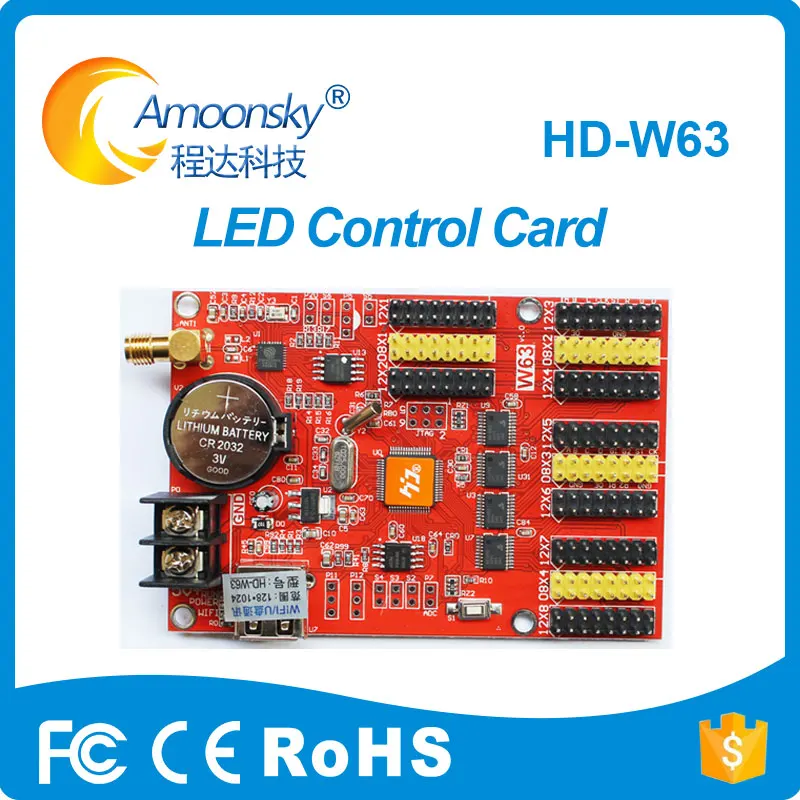 

HD-W63 led controller card for good quality samsung qiangli led module
