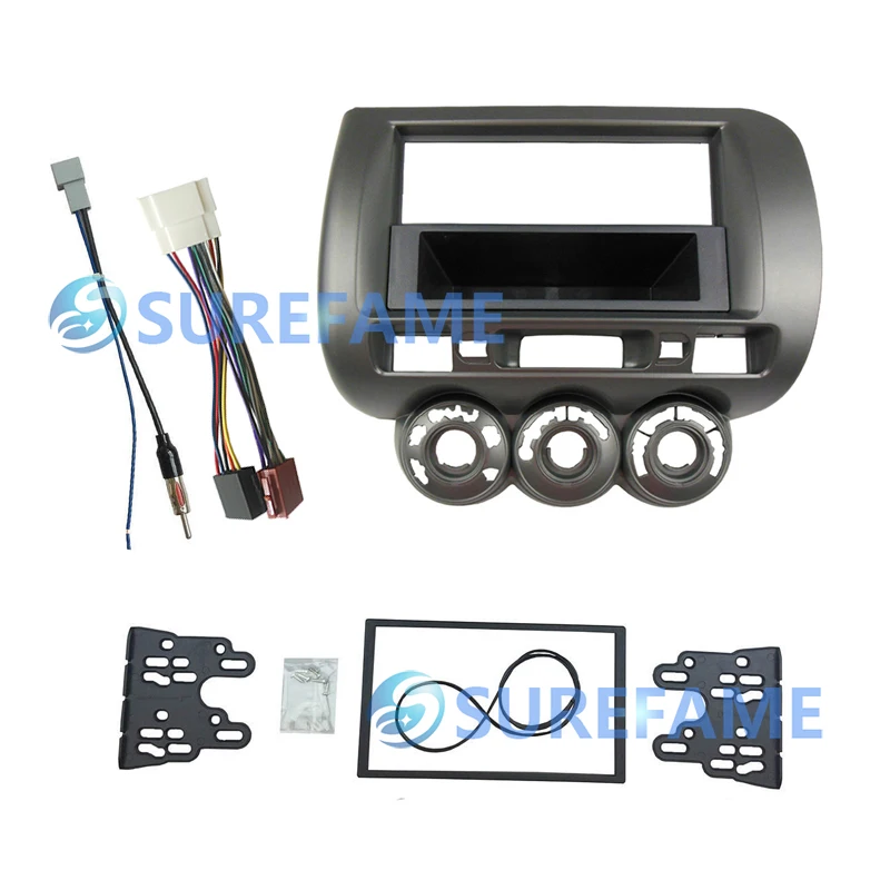One Din Car Stereo Installation Kits for Honda 2002 2008 Fit /Fit Spot