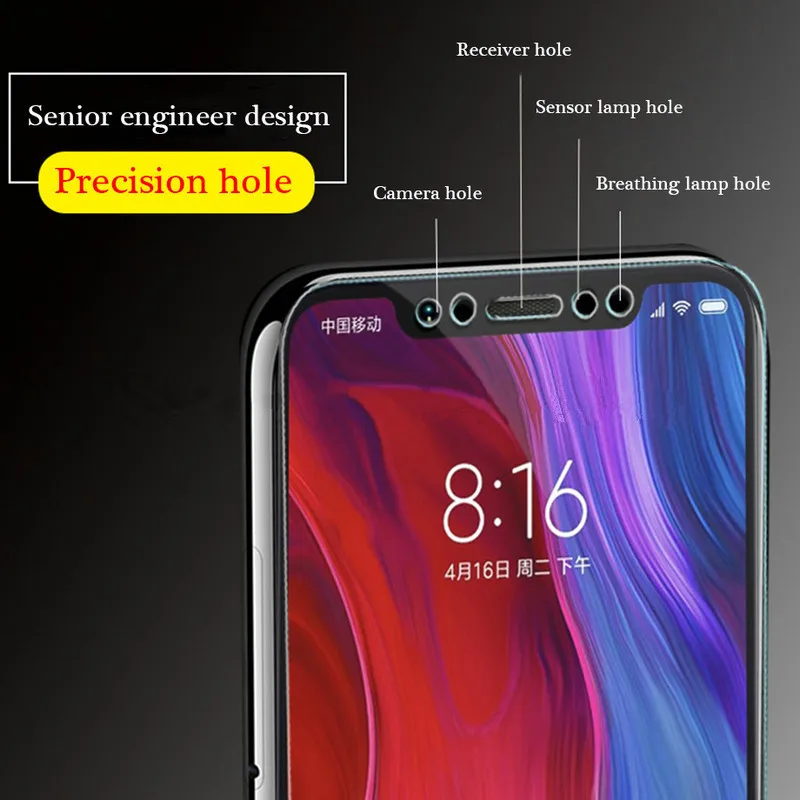 2 шт Полное покрытие из закаленного стекла для Xiaomi mi 8 mi 8 lite SE Explorer Защита экрана для Xiaomi mi 8 mi 8pro защитная пленка