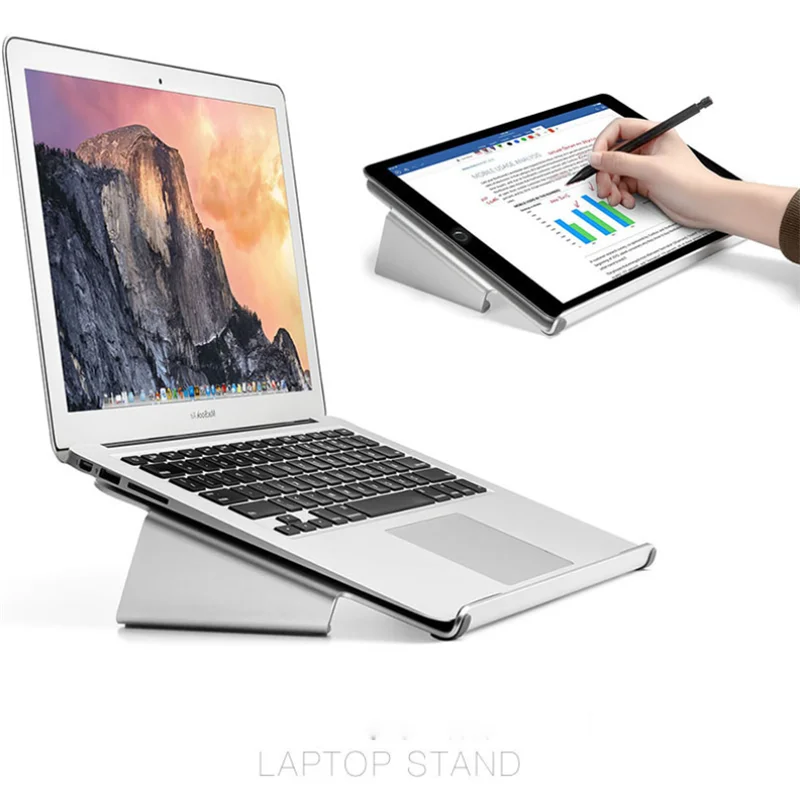 Универсальный алюминиевый сплав Противоскользящий 20 градусов угол обзора планшетный ПК держатель 11-17 дюймов подставка для ноутбука Macbook ноутбук