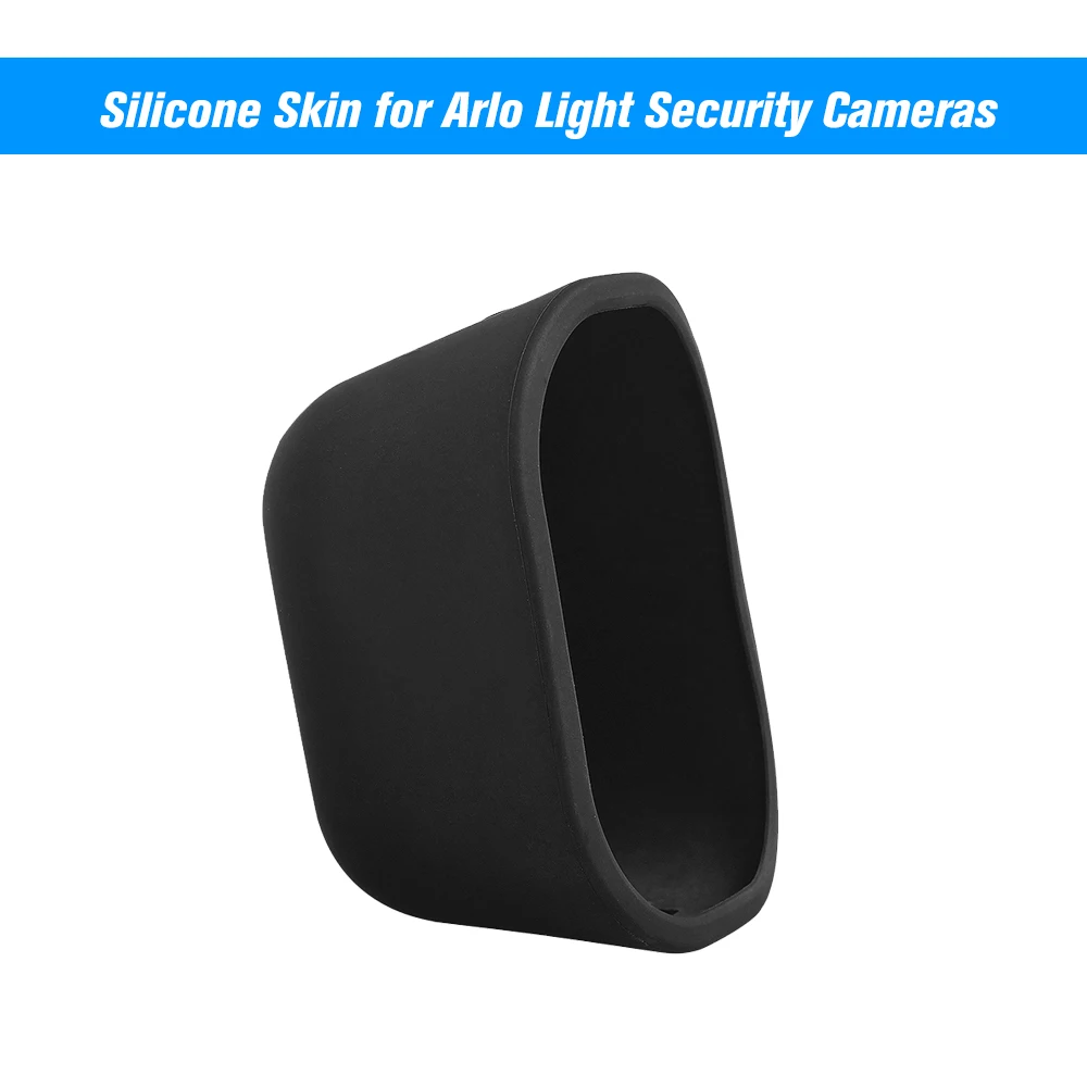 

1 Pack Silicone Skin for Arlo Light Security Cameras Weatherproof UV-resistant Case Black/White