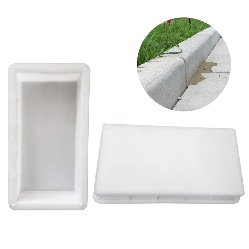 

Plastic DIY Concrete Mold Maker Road Side Path Maker Cement Brick Walk Molds Pavement Stone Road Tools Paving Mould Garden Decor