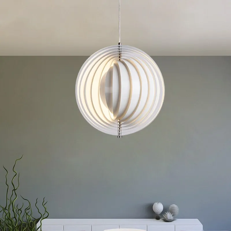 Современные светодиодные подвесные светильники Круглый Круг Луна hanglamp Verpan лампы