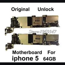 Original & 100% working Unlocked for iphone 5 motherboard 64GB completed Mainboard With Full Chips Logic Board