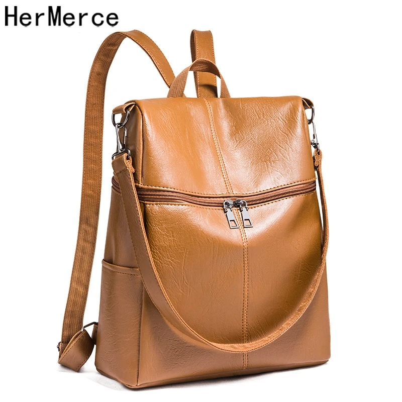 

High Quality Pu Leather Backpacks for Teenage Girls Female School Shoulder Bags For Women 2019 Bagpack Mochila Daypack Rucksack