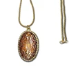 Femmes Vintage ton creux longue chaîne pendentif goutte chandail collier à la mode ► Photo 2/6