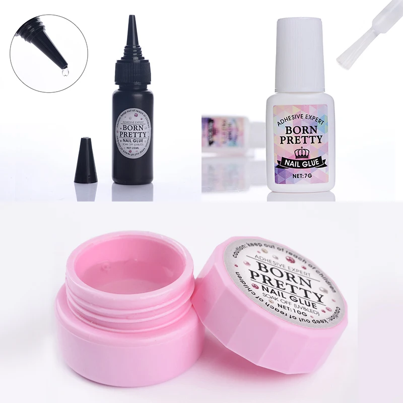  BORN PRETTY Nail Decoration Glue Use for Rhinestone Tips Adhesive Fast-dry for UV LED Manicure Nail