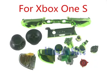 

50sets/lot Replacement Repair Chrome ABXY Dpad Triggers Full Plating Buttons Set Kits Controller Mod for Xbox One Slim XboxONE S