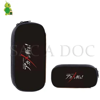 

Akame Ga KILL Cosmetic Cases Stationery Pen Bags Boys Girls Kids School Supplies Akame Night Raid Makeup Purse Bag