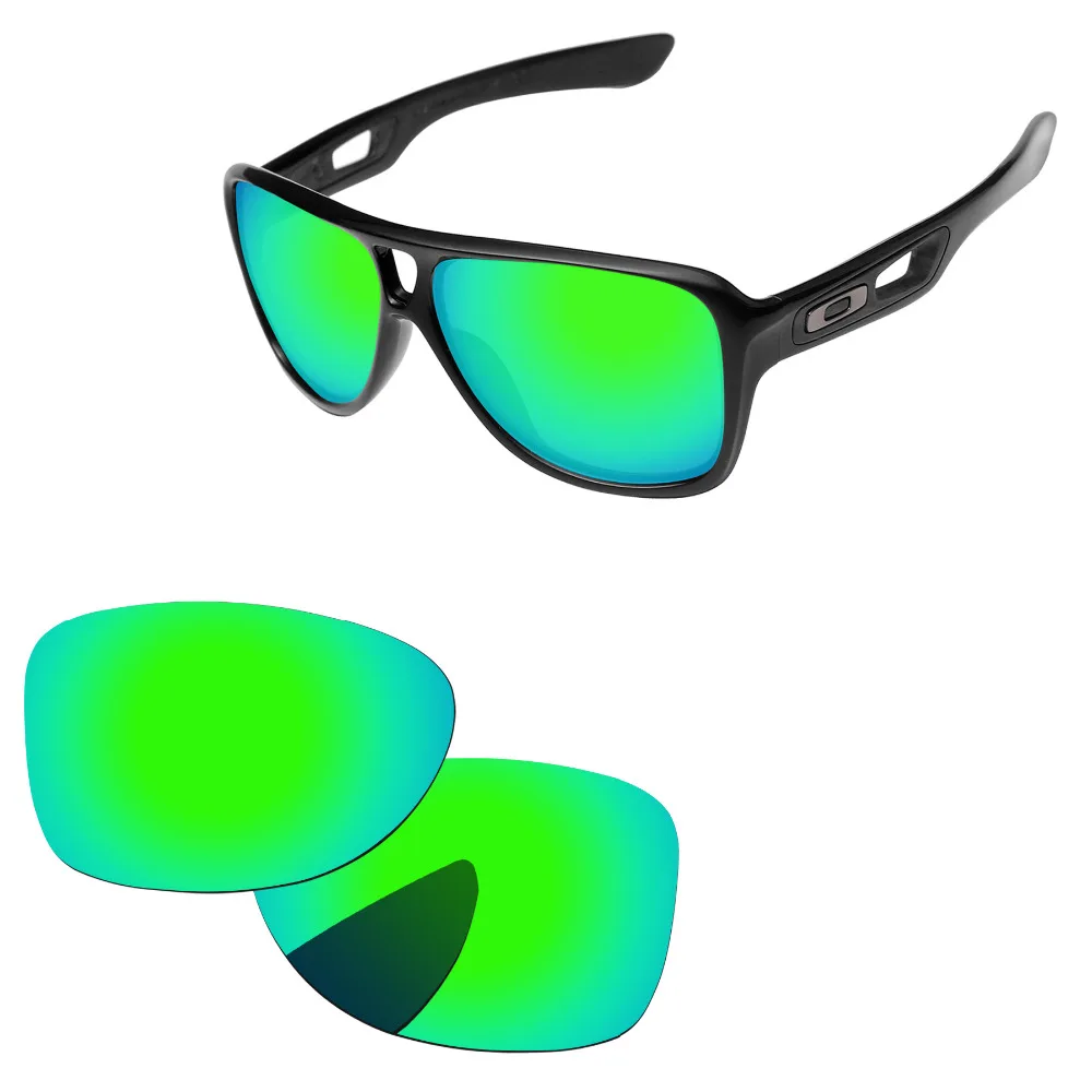 Emerald Green Mirror Polarized Replacement Lenses For Dispatch 2 Sunglasses Frame 100 UVA & UVB