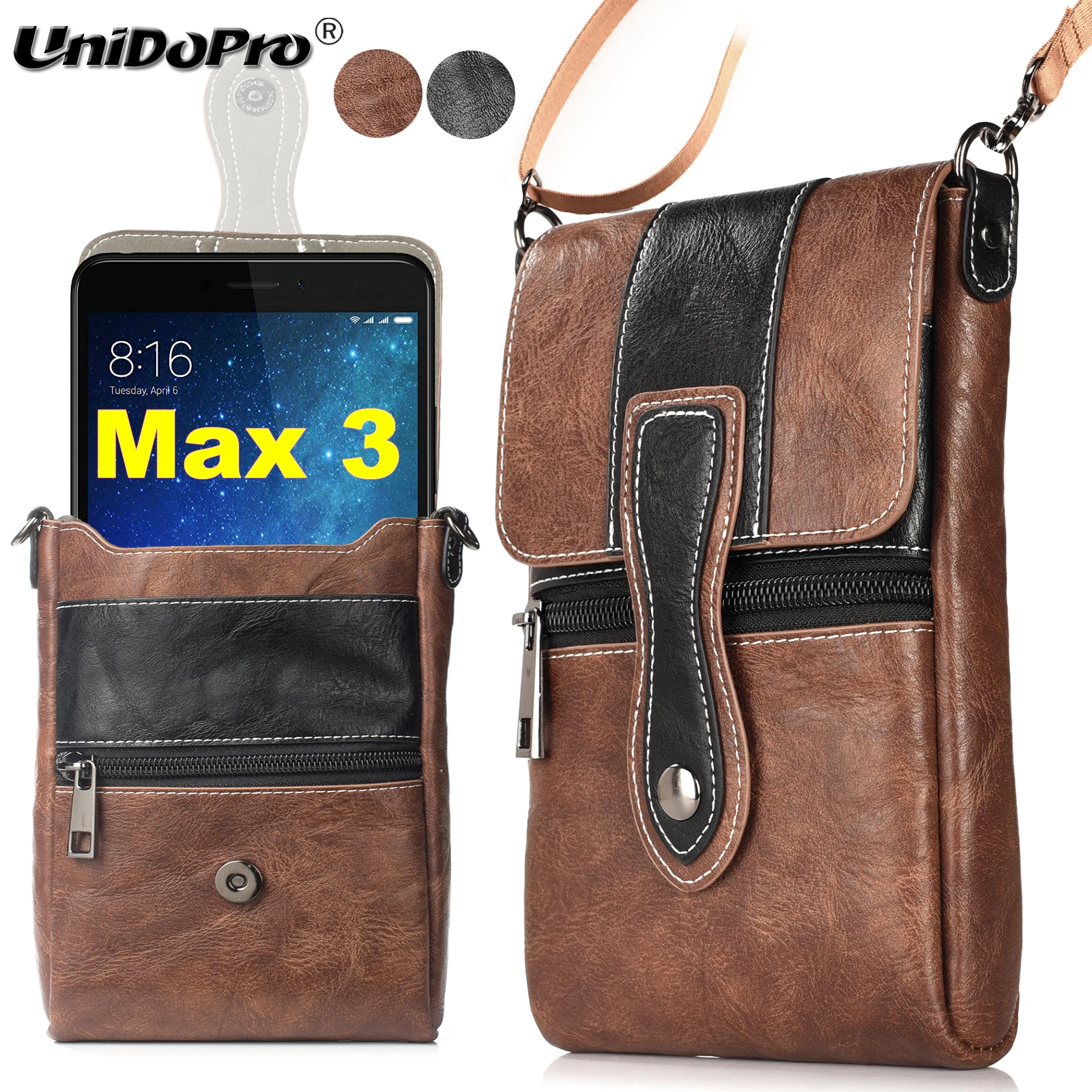 

Multifunctional Waist / Shoulder / Wallet Bag for Xiaomi Mi Max 3 Pro / Mi Max 2 Max2 / Redmi Note 7 Mi 9 Mi9 Phone Leather Case