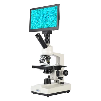 

9 inch LCD Monocular Biological Microscope with 40X-1600X Optical Enlargement ,WF10X/18mm Children School Education Microscope