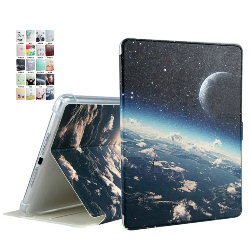For iPad air 1 2 TPU Leather Case 9.7'' Colorful Paint Protective Stand For Apple iPad 5 6/air 1 2 Tablet Shockproof Soft Cover apple-ipad-case : image For iPad air 1 2 TPU Leather Case 9.7'' Colorful Paint Protective Stand For Apple iPad 5 6/air 1 2 Tablet Shockproof Soft Cover apple-ipad-case
