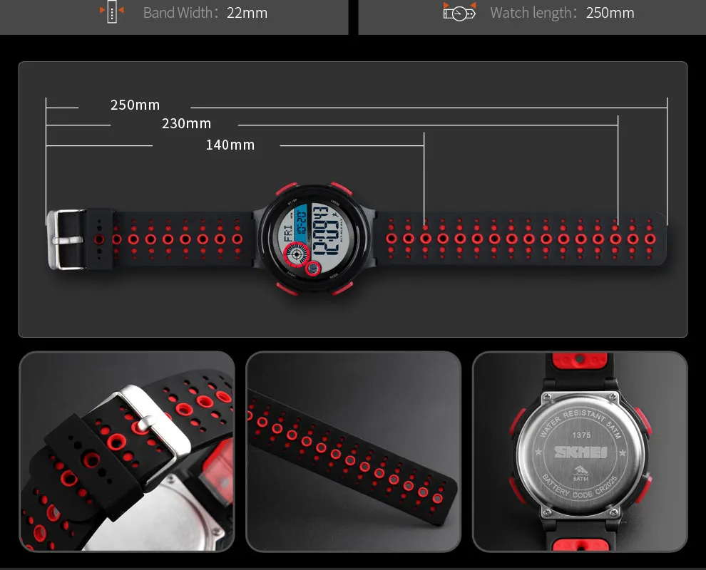 Мода SKMEI компас Watch Sport Цифровые наручные часы Спорт на открытом воздухе Для мужчин часы Шагомер калорий Водонепроницаемый Relogio Masculino