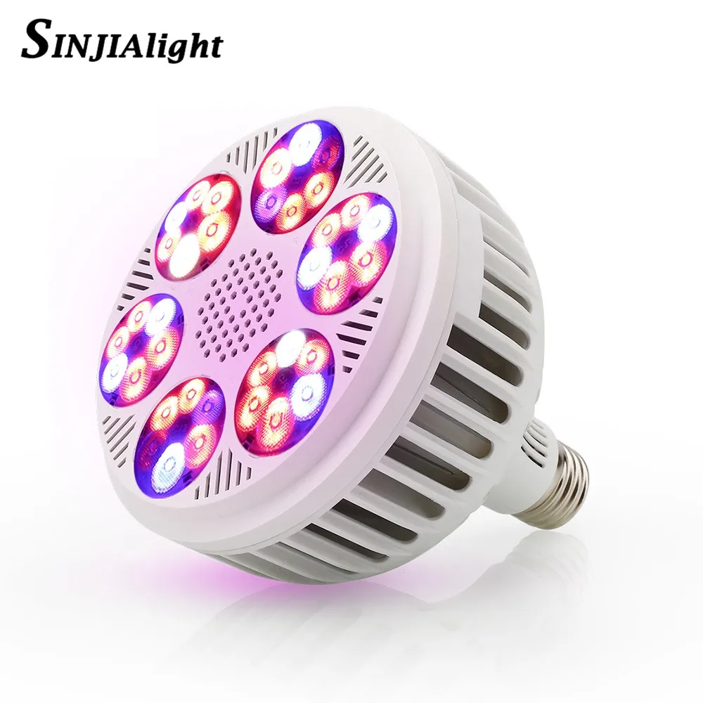 120W LED Grow Light Full Spectrum E27 Grow Lamp Red Blue IR UV White