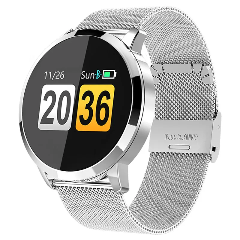 

Fitness Smart Watch Men Women OLED Screen Bluetooth Sport Smartwatch Heart Rate Monitor Blood Pressure Wristband For Android iOS