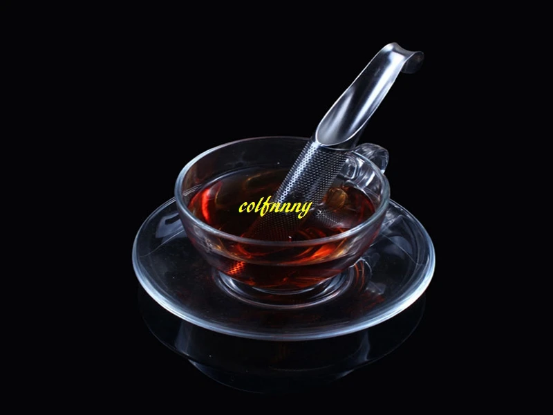300pcs/lot Tea Strainer Amazing Stainless Steel Infuser Pipe Design Touch Feel Good Holder Tool Spoon Filter | Дом и сад